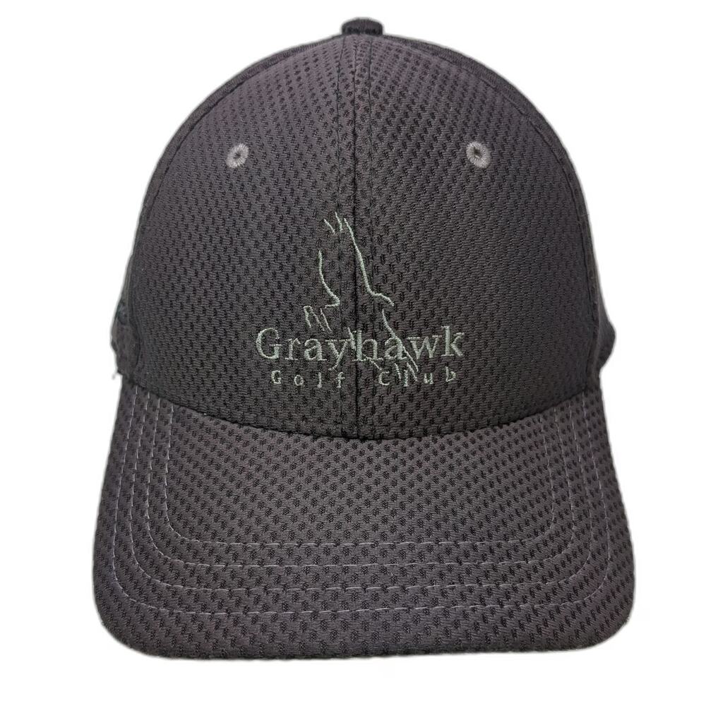 Pukka Baseball Cap Black M Grayhawk Golf Club USA Flag Mesh Performance hat